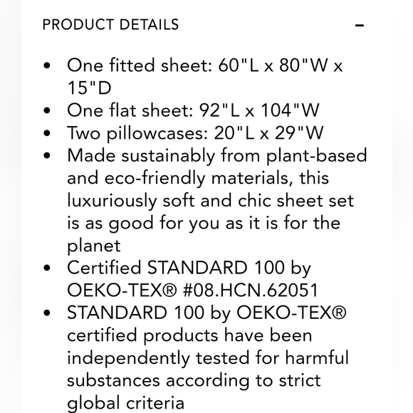 NEW! AQUA Eucalyptus Queen Sheet Set in color Fog - Picture 5 of 5